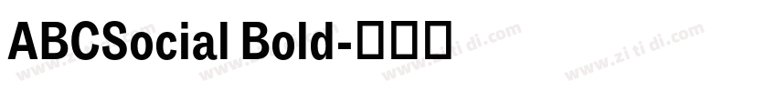 ABCSocial Bold字体转换 ABCSocial Bold字体转换